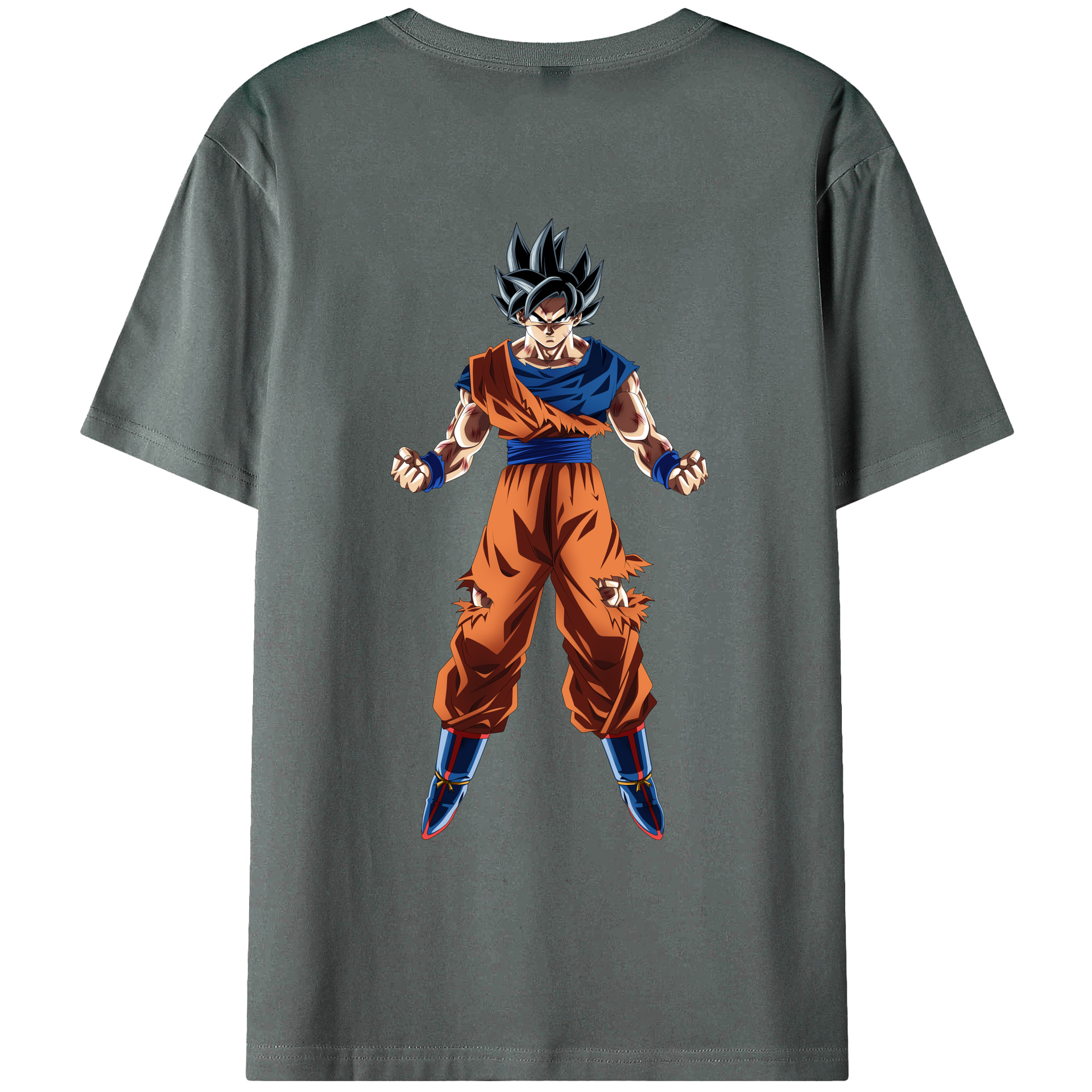 （画像用） ドラゴンボール 孫悟空（そん ごくう）Son Goku カカロット DRAGON BALL Kakarotto 綿100％ メンズ半袖Tシャツ（バックプリント） 通気性